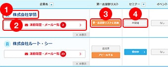 応募企業リスト
