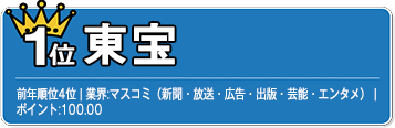 1位　東宝